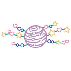 Planet with hearts