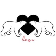 Polar bears in love