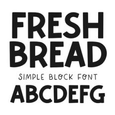 BFC Fresh Bread Bold Block Font