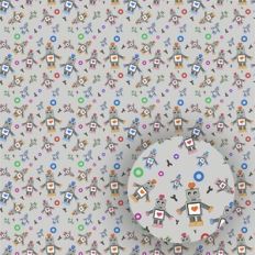 Valentines Robot Pattern