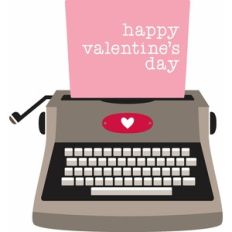 Valentine's Day Typewriter