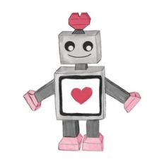 Valentines Robot print and cut