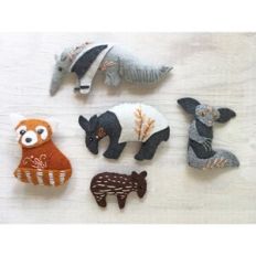 Unusual Animals felt sewing pattern