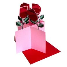 flowers hearts card