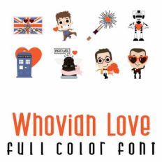 Whovian Love Full Color Font