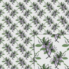 boho flowers pattern