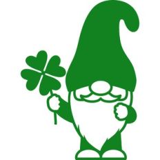 gnome and shamrock