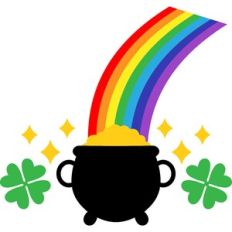 gold pot shamrocks