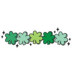 Shamrocks Border Retro
