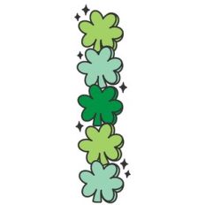 Shamrock Retro Vertical Border