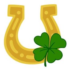 Horseshoe and clover