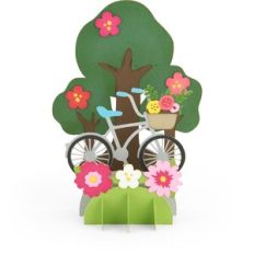 5X7 Grid Pop Up Card Bicycle