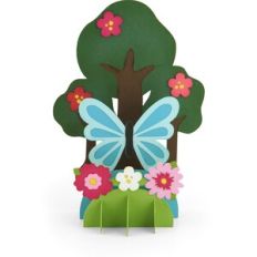 5X7 Grid Pop Up Card Butterfly