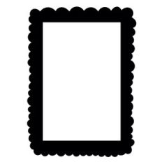 funky scallop frame