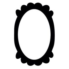 cute oval frame