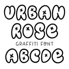 BFC Urban Rose Bubble Cute Graffiti Font