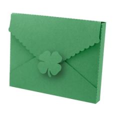 st. patrick's day scalloped envelope box