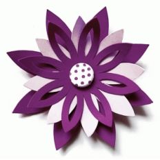 3d layered flower