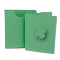 st. patrick's day card and sleeve