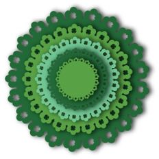 nested st. patrick's day decorative circles