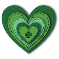 nested st. patrick's day dot hearts