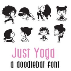 Just Yoga Doodlebat Font