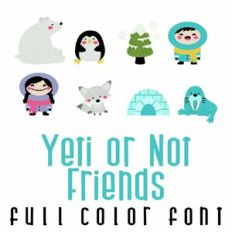 Yeti or Not Friends Full Color Font