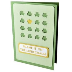 Blame it on the Leprechaun Layered Stencil Card