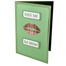 Kiss Me I’m Irish - Layered Stencil Card
