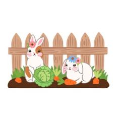 Bunnies in the Garden