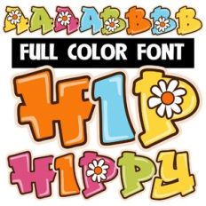 Hip Hippy Color Font