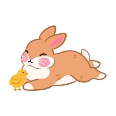 Bunny with Chick