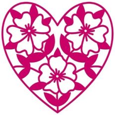 Wild Rose Eglantine Heart
