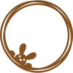 bunny circle frame