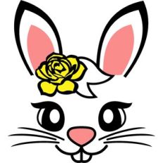 bunny face rose flower