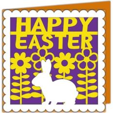 happy easter bunny card