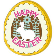happy easter egg card