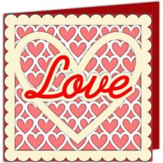 love hearts card