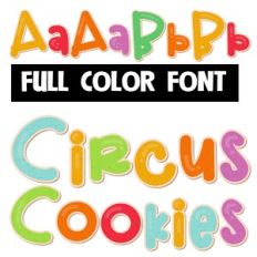Circus Cookies Color Font