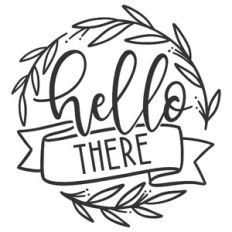 Hello There Wreath Frame
