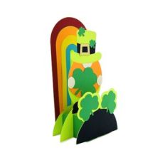 Leprechaun St. Patrick's Day Pop Up Stand Card