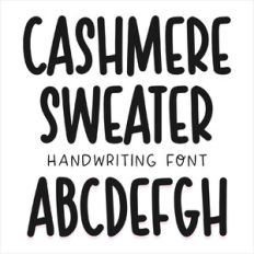 BFC Cashmere Sweater Handwriting Font