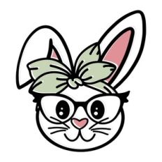 Bunny Face With Bow