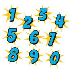 Comic Number Set