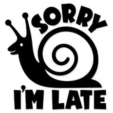 Sorry I'm late Snail