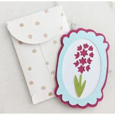 hyacinth flower card and envelope