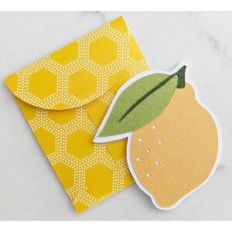 lemon card and envelope