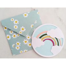 rainbow cloud card and envelope