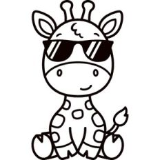 Giraffe With Sunglasses