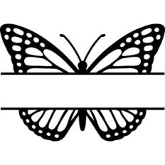 Split Butterfly Frame